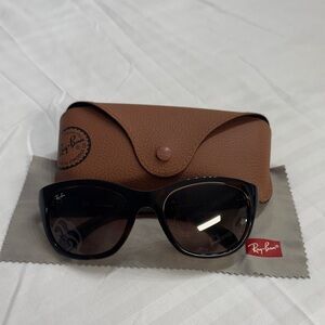 Women’s Ray-Ban 4216 Tortoise Sunglasses with Tan Case
